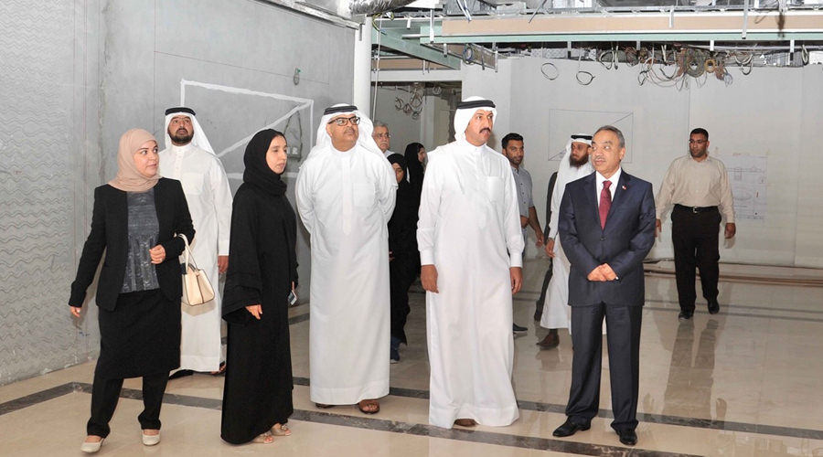 The Minister of Works and Housing Inspects Refurbishment at Derasat