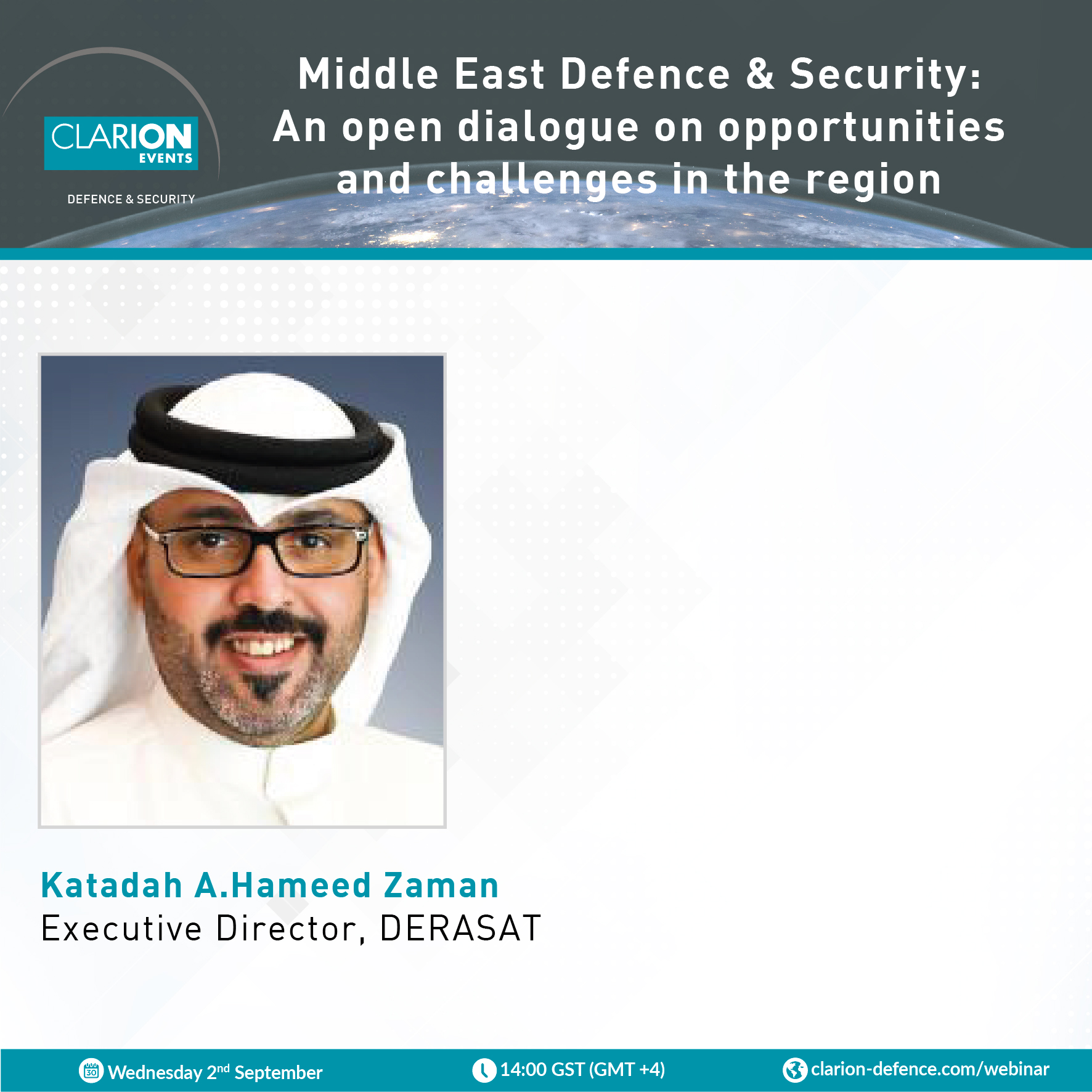 ويبينار: الدفاع والأمن في الشرق الأوسط : حوار مفتوح حول الفرص والتحديات في المنطقة