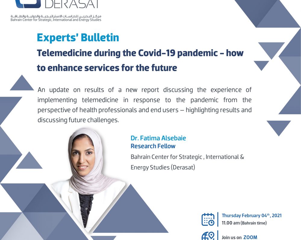 Experts’ Bulletin #10: Telemedicine during the Covid-19 pandemic – how to enhance services for the future.